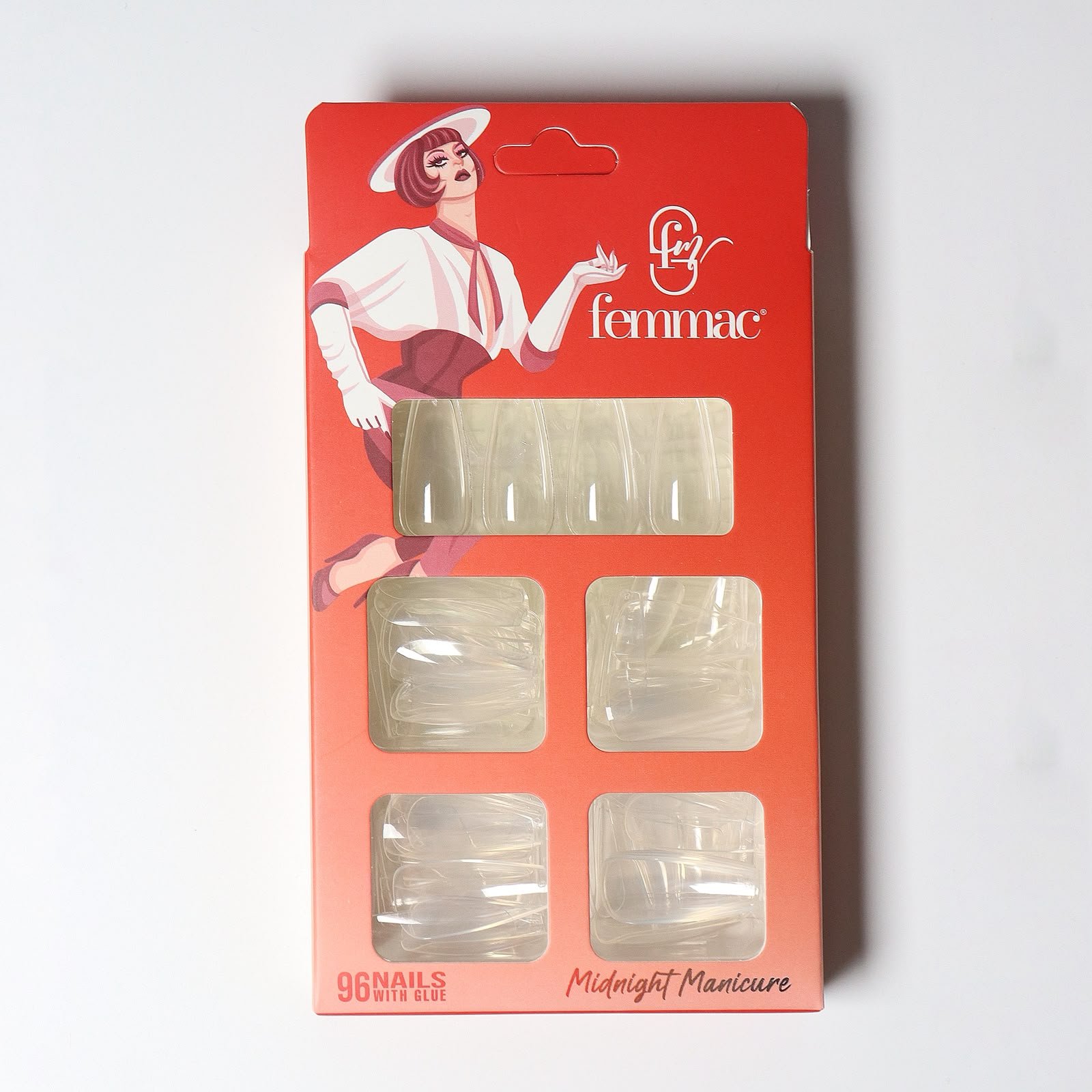 Femmac Midnight Manicure Press-On Nails - Clear